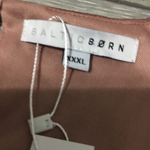 NWT BALTIC BORN PRAGUE Silky Copper Pink Brown maxi Dress XXXL - Picture 12 of 13